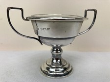 Saliere Silber mit Glaseinsatz